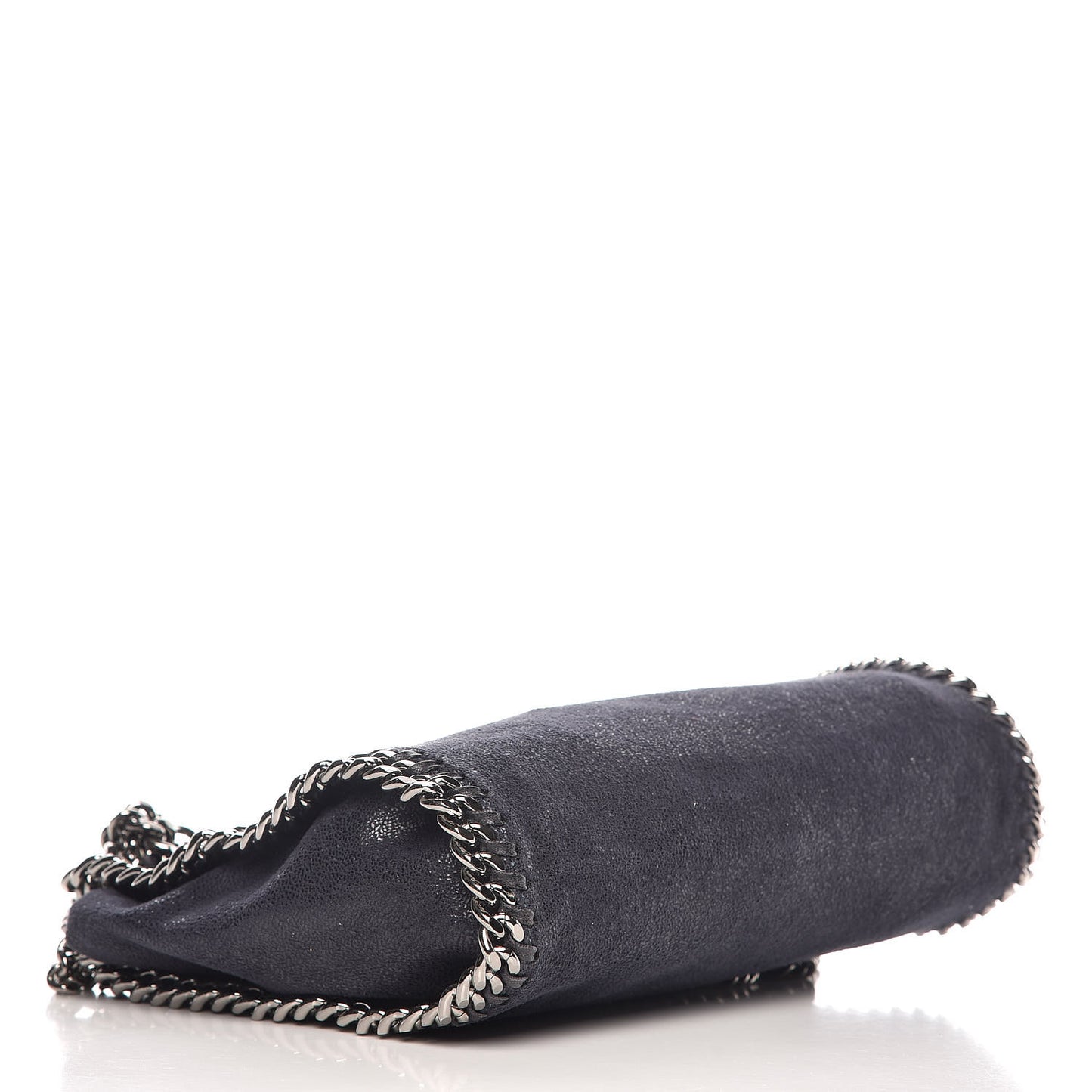 Shaggy Deer Mini Falabella Fold Over Tote Navy