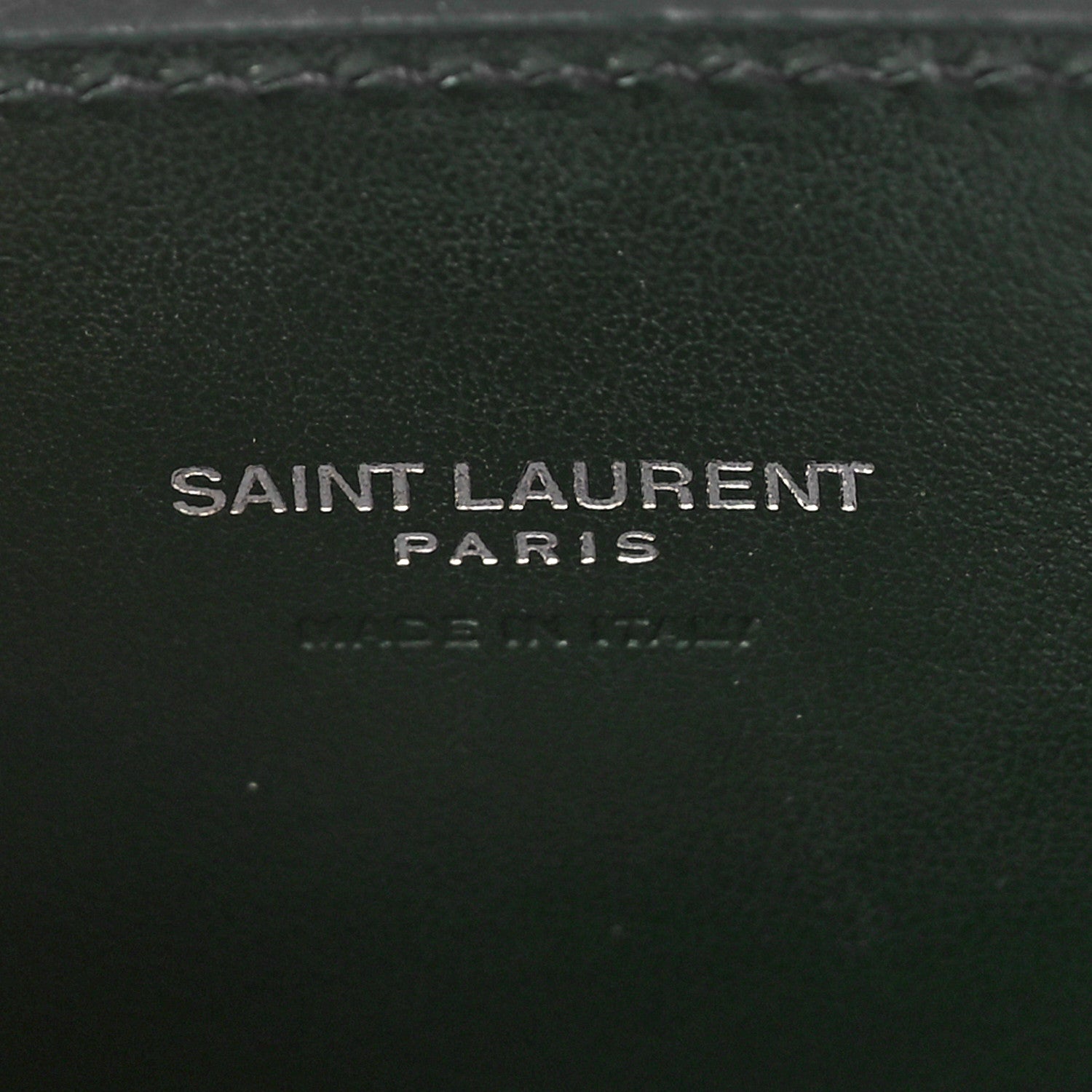 Saint Laurent Calfskin Crocodile Embossed Nano Sac De Jour Dark Green 6 of 8