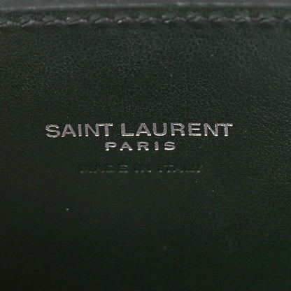Saint Laurent Calfskin Crocodile Embossed Nano Sac De Jour Dark Green 6 of 8