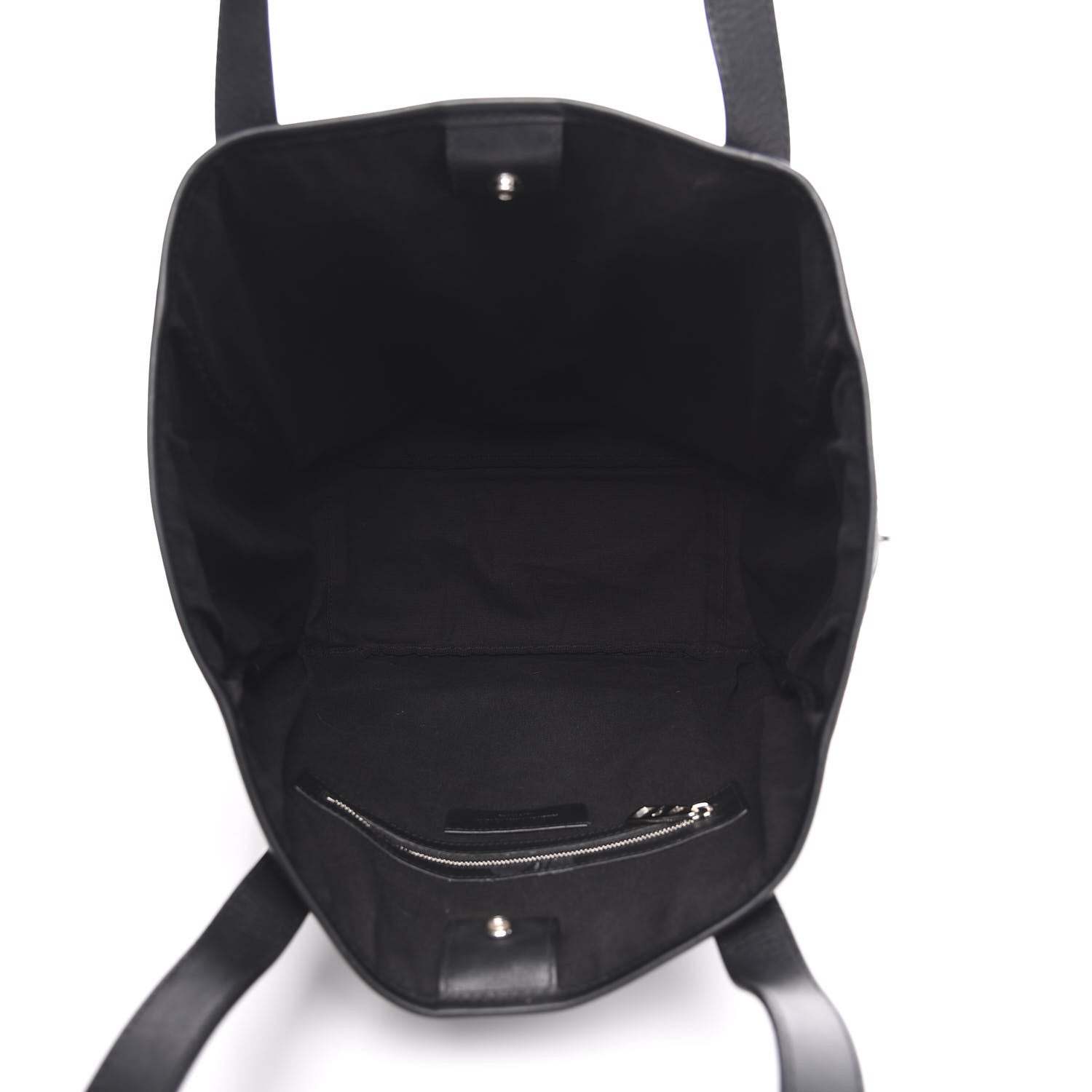 Alexander McQueen Calfskin Perforated Skull Tote Black 5 of 15