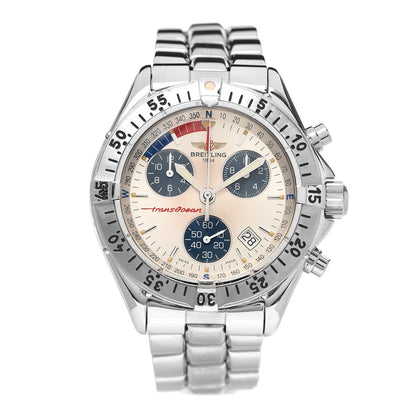 Breitling Stainless Steel 40mm Transocean Chronograph Quartz Watch A53040.1 1 of 5