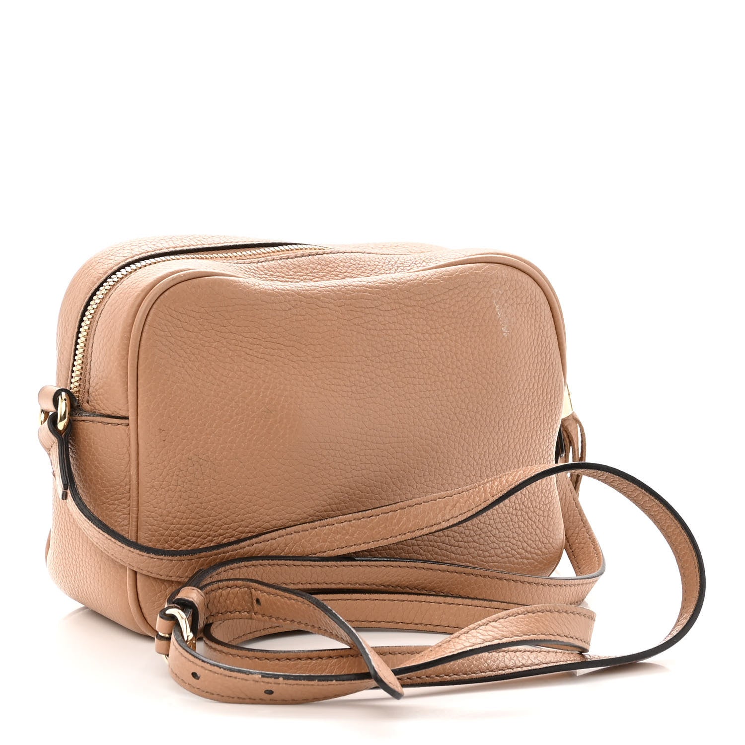 Gucci Pebbled Calfskin Small Soho Disco Bag Camelia 3 of 15