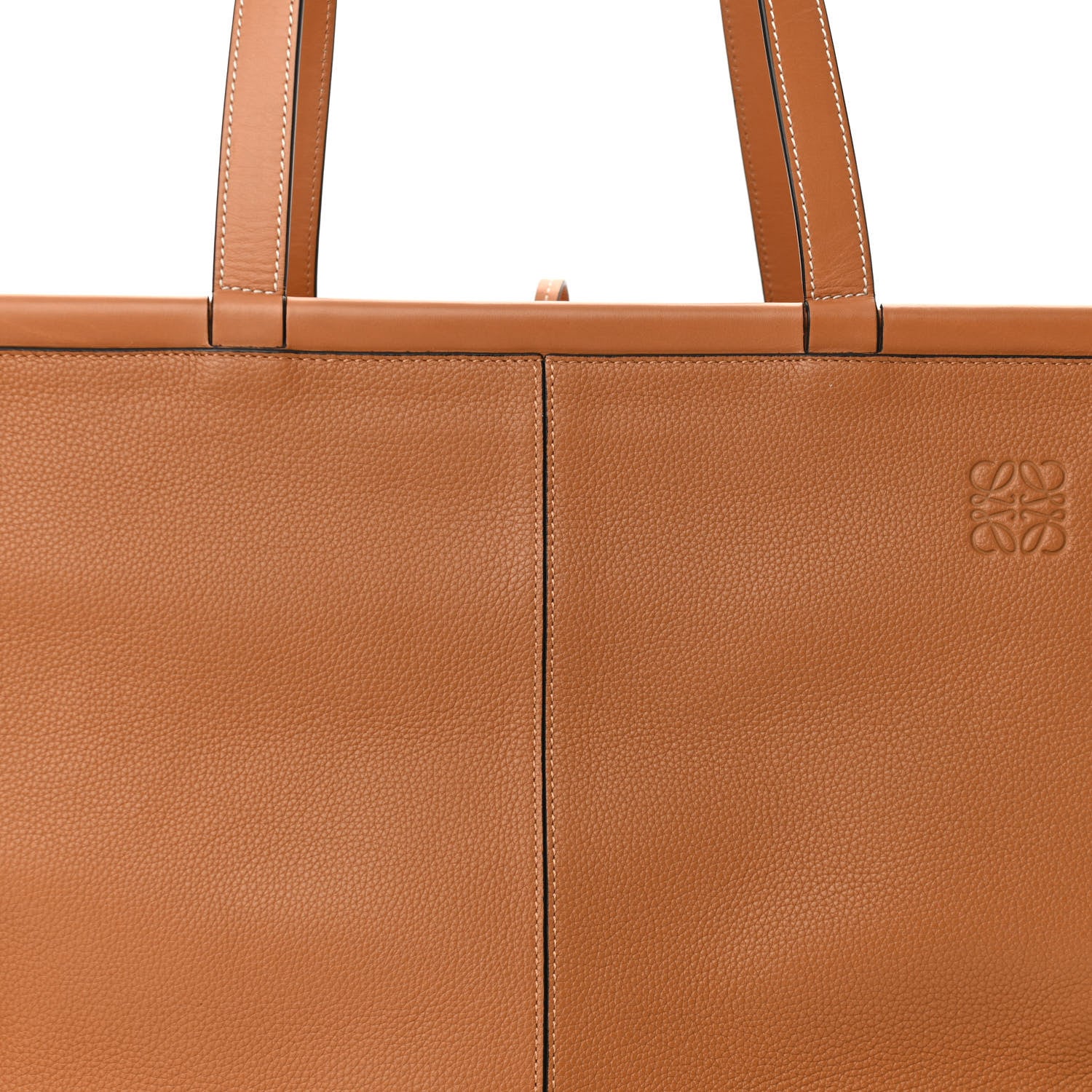 Loewe Grained Calfskin Cushion Tote Tan 7 of 9
