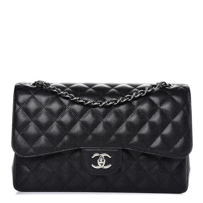 Chanel Caviar Quilted Jumbo Double Flap Black 1 of 7