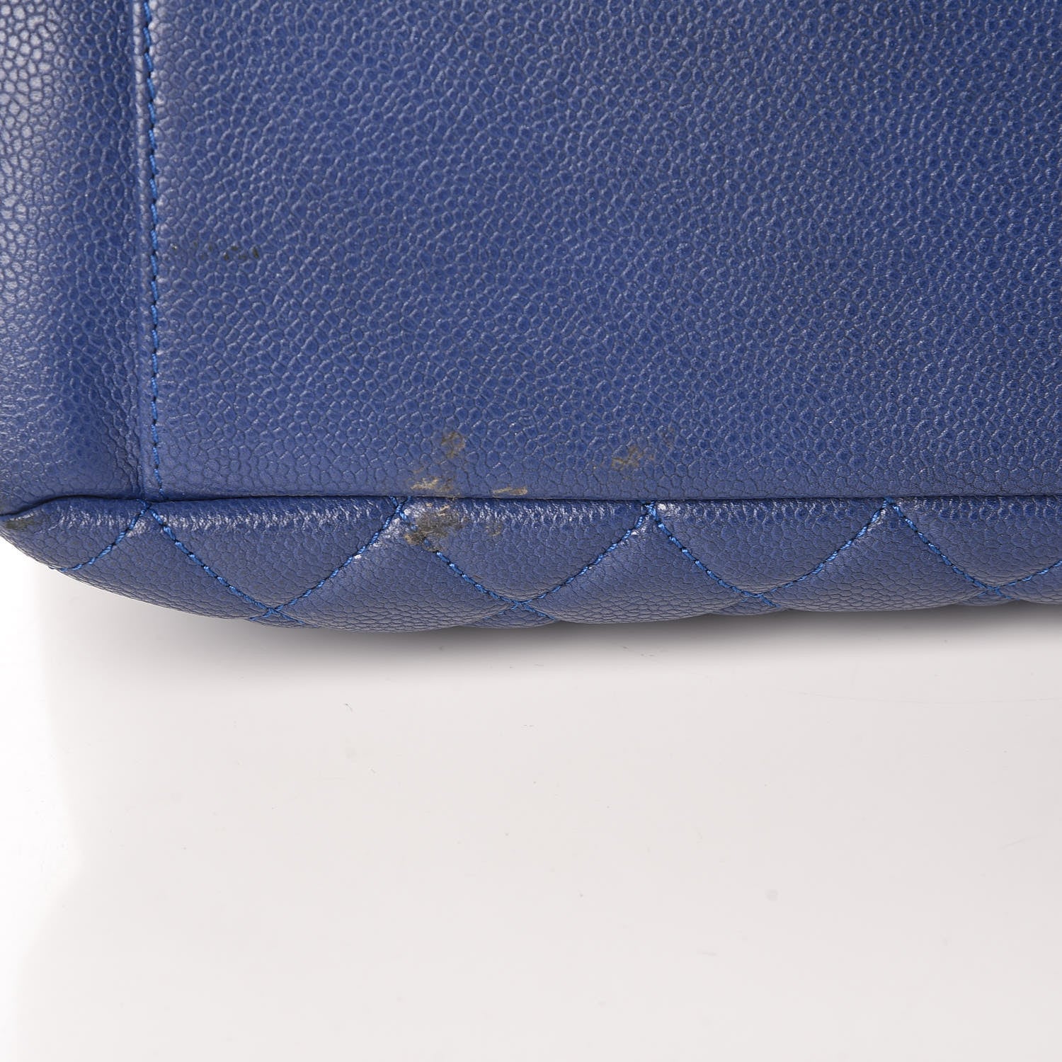 Chanel Caviar Quilted Grand Shopping Tote GST Dark Blue 13 of 22