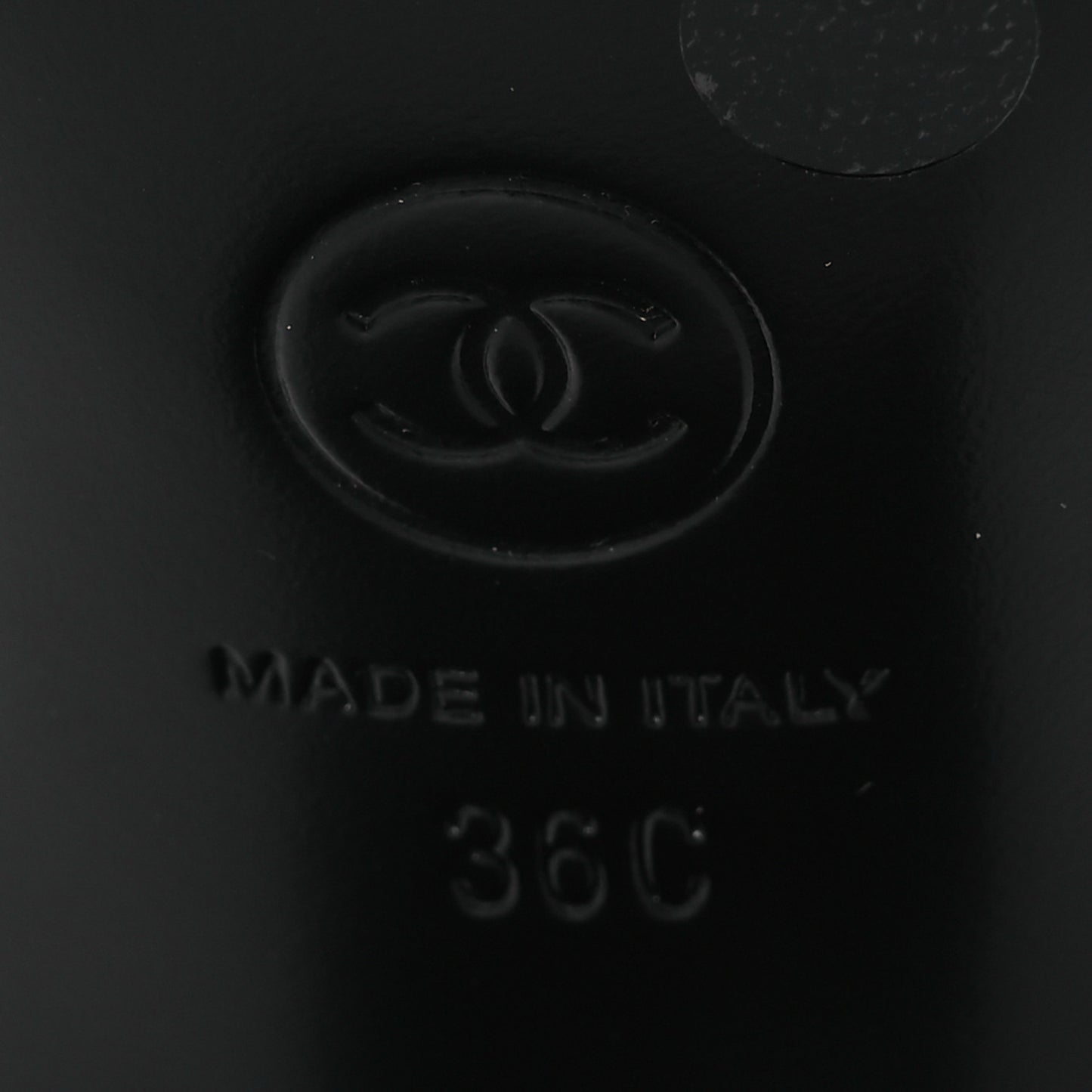 Lambskin Grosgrain Pearl CC Cap Toe Slingback Sandals 36 Ivory Black