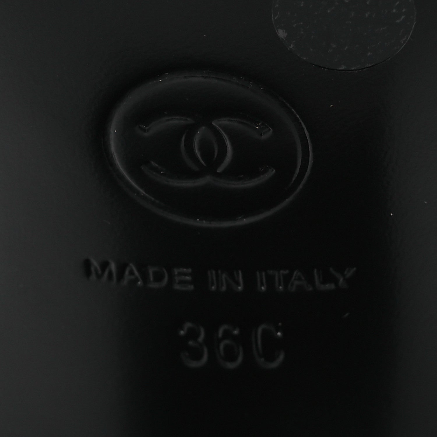 Chanel Lambskin Grosgrain Pearl CC Cap Toe Slingback Sandals 36 Ivory Black 7 of 12