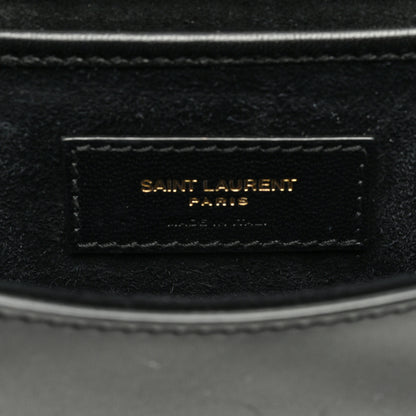 Saint Laurent Smooth Calfskin Small Charlie Shoulder Bag Black 6 of 9