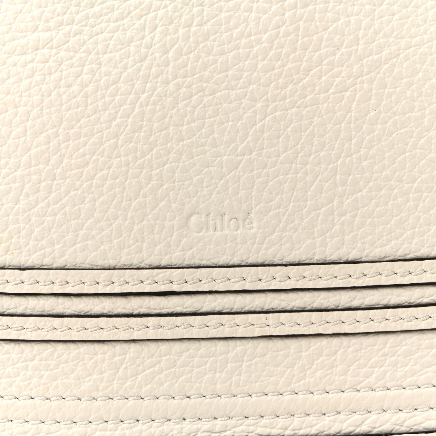 Chloe Raffia Grain Calfskin Medium Marcie Basket White 6 of 13
