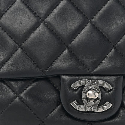 Chanel Lambskin Quilted Mineral Nights Flap Wristlet Black 9 of 12