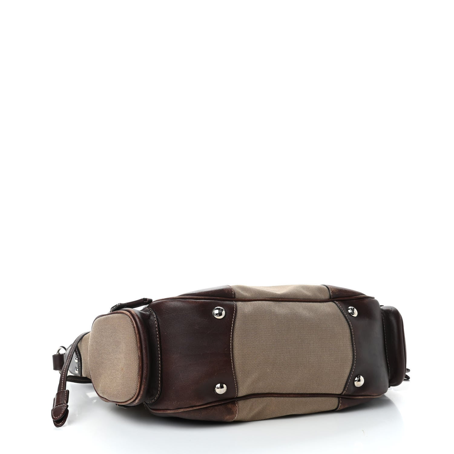 Prada Jacquard Logo Shoulder Bag Corda Bruciato 3 of 6