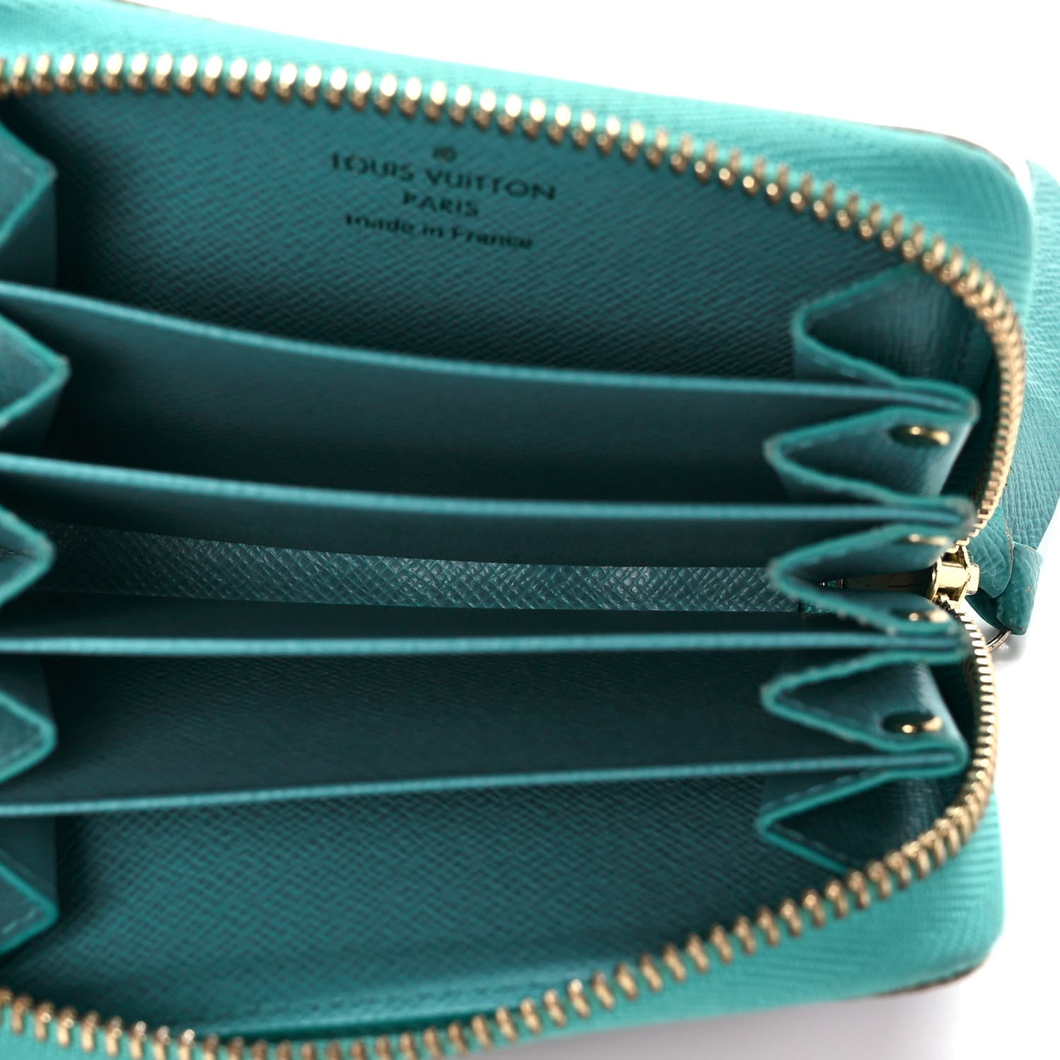 Louis Vuitton Monogram Zippy Multicartes Turquoise 5 of 9