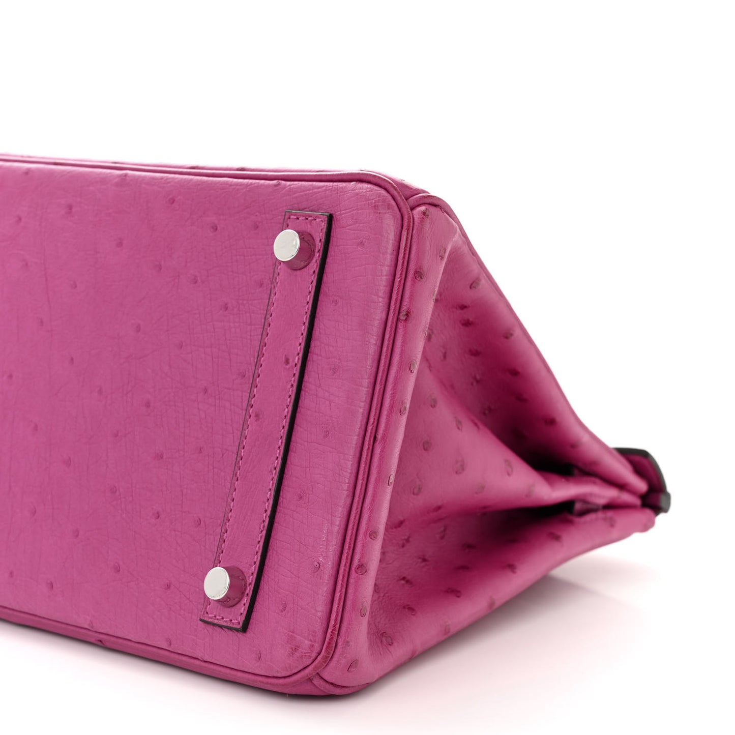 Ostrich Birkin 30 Rose Pourpre
