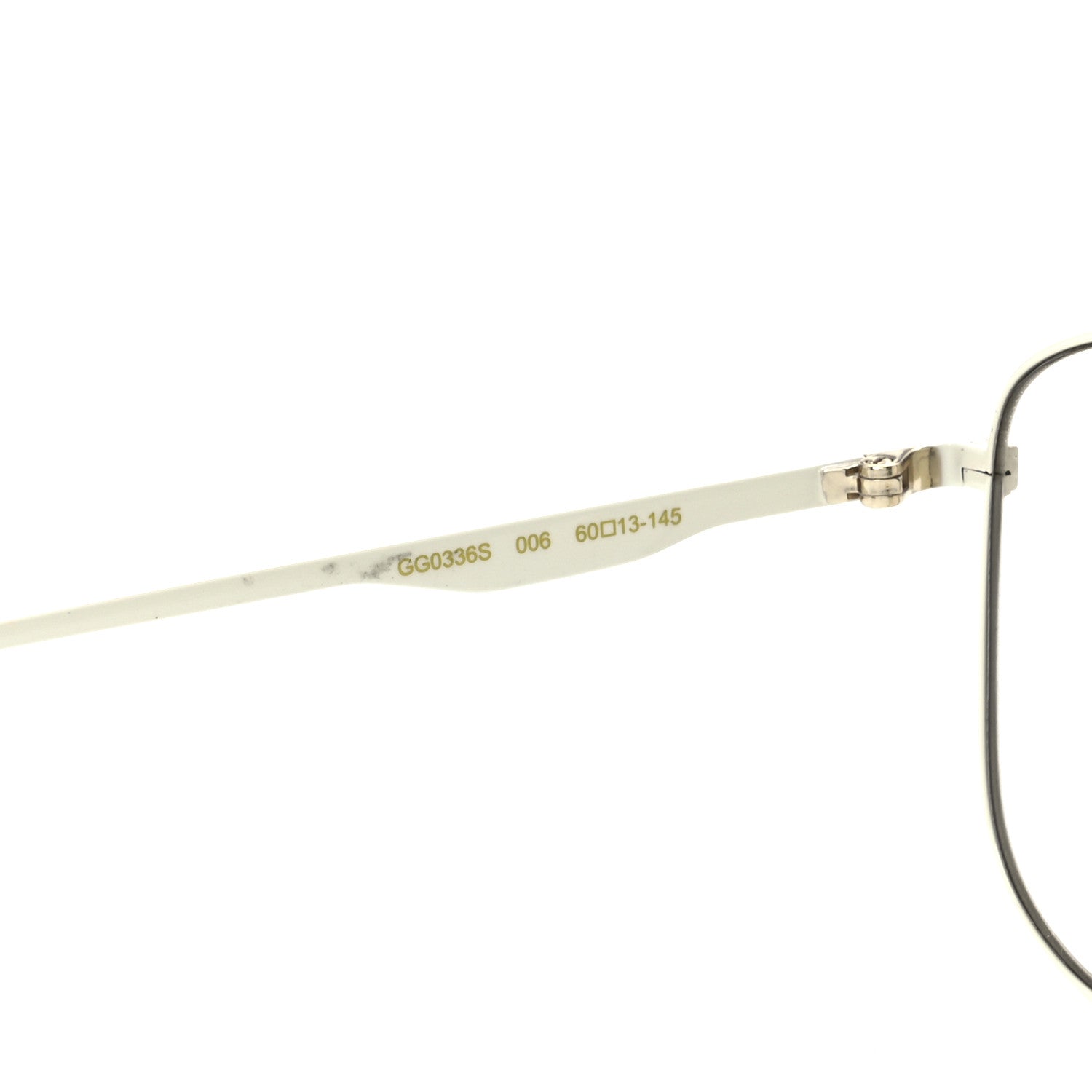 Gucci Aviator Sunglasses GG0336S Ivory Brown 5 of 9