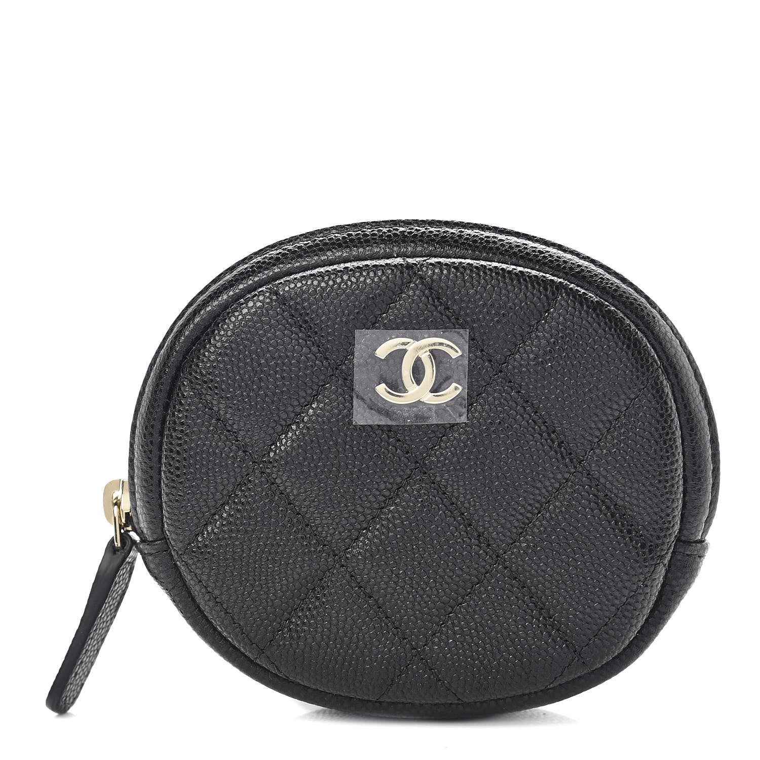 Chanel Caviar Quilted Zip Around Classic Coin Purse Black 1 of 8