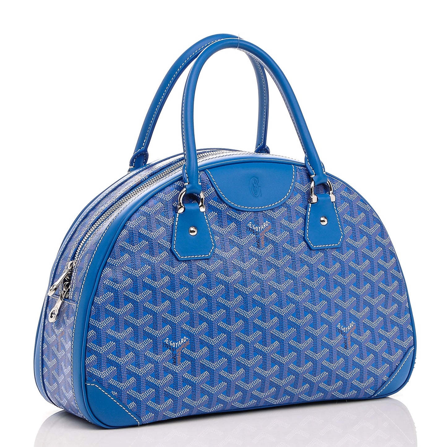 Goyardine Saint Jeanne MM Bowler Blue