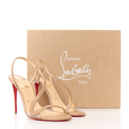 Christian Louboutin Nappa Rosalie 100 Sandals 36.5 Blush 10 of 10