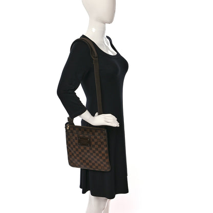 Louis Vuitton Damier Ebene Brooklyn Flat Pochette 2 of 8