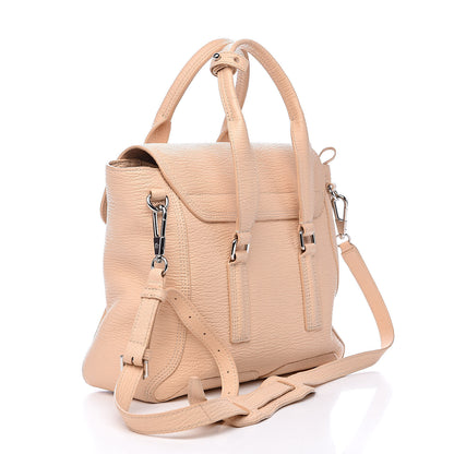 3.1 Phillip Lim 3.1 Textured Calfskin Medium Pashli Satchel Peach 3 of 12