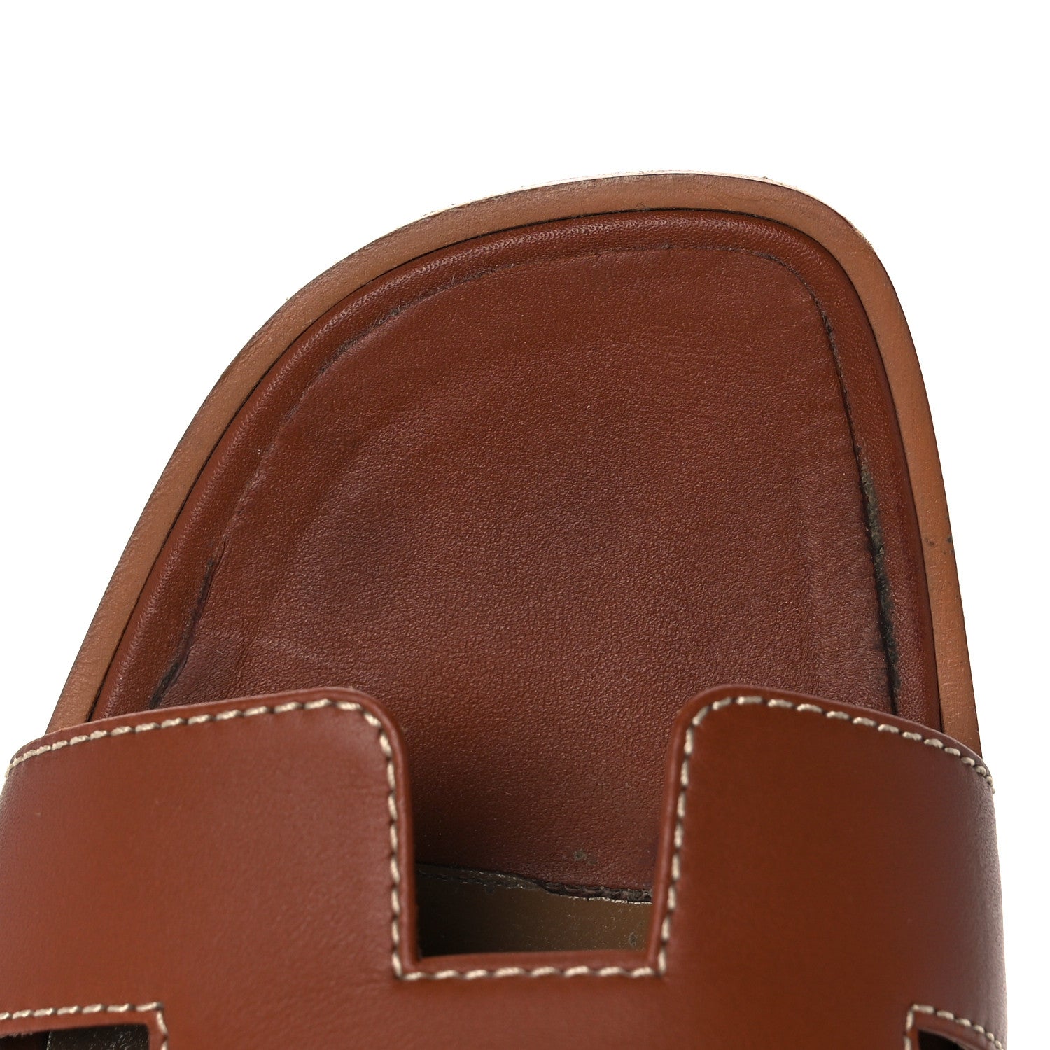 Hermes Box Calfskin Oran Sandals 40 Gold 13 of 23