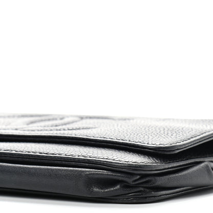 Chanel Caviar Timeless CC Wallet On Chain WOC Black 9 of 10