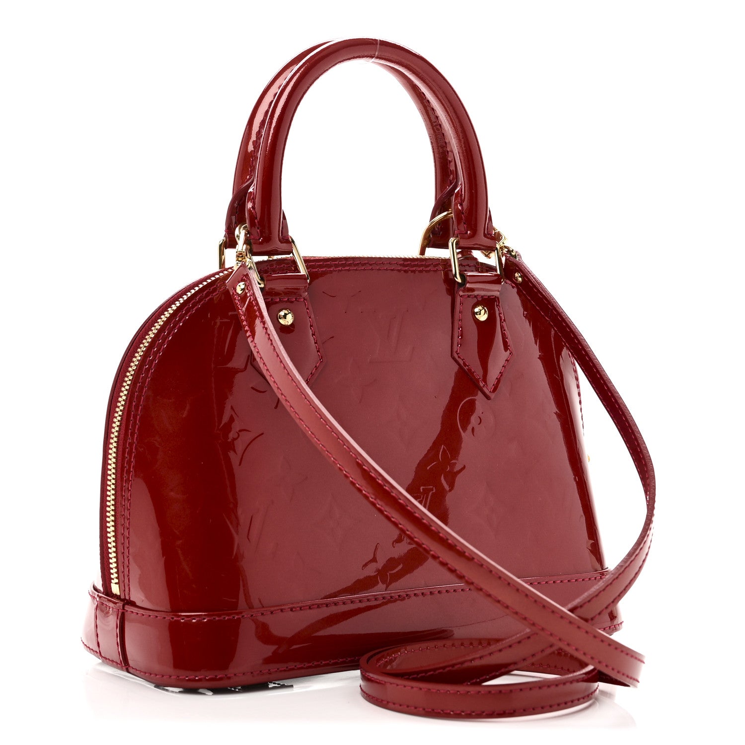 Louis Vuitton Vernis Alma BB Pomme D'Amour 3 of 9