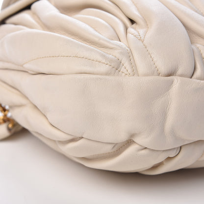 Miu Miu Nappa Matelasse Coffer Hobo Bianco 9 of 23