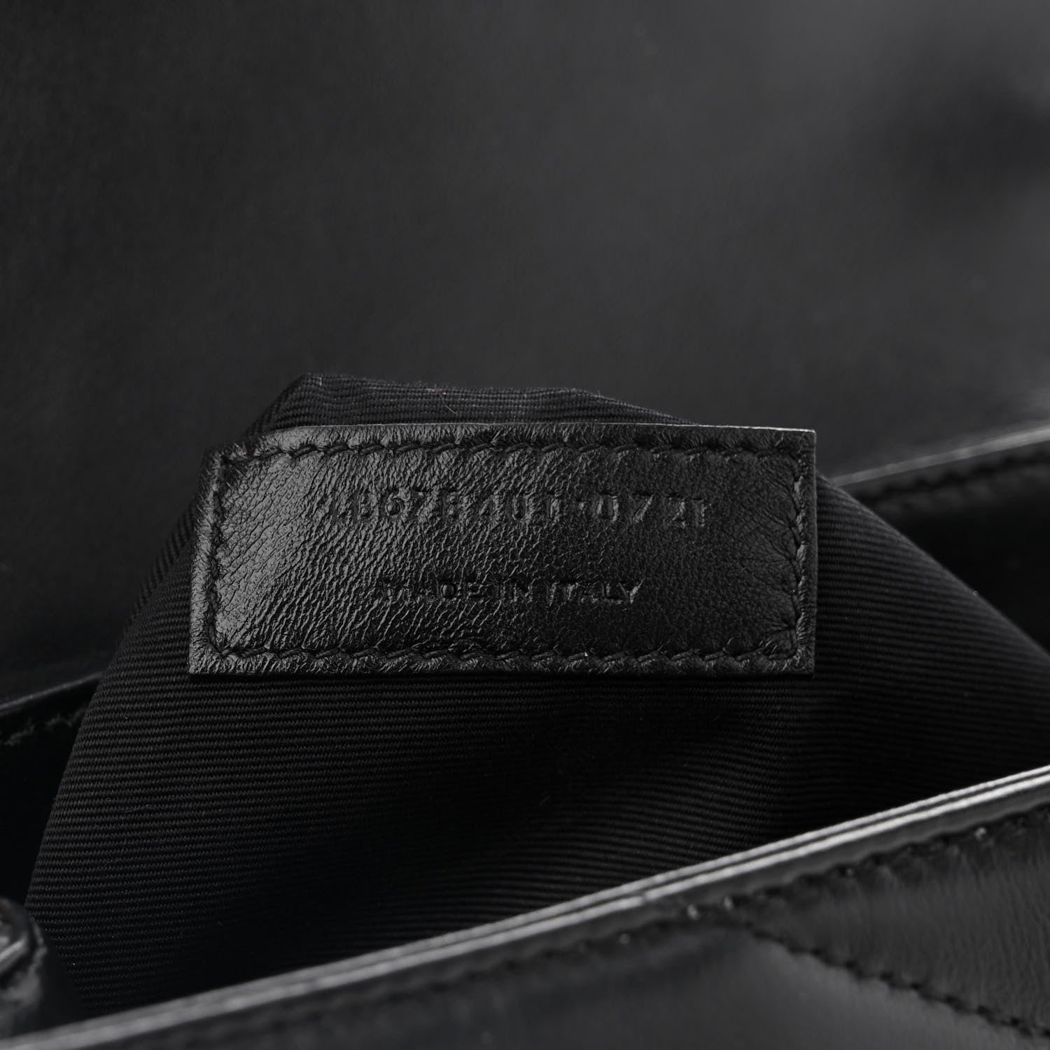 Saint Laurent Calfskin Y Quilted Monogram Monochrome Toy Loulou Crossbody Bag Black 6 of 12