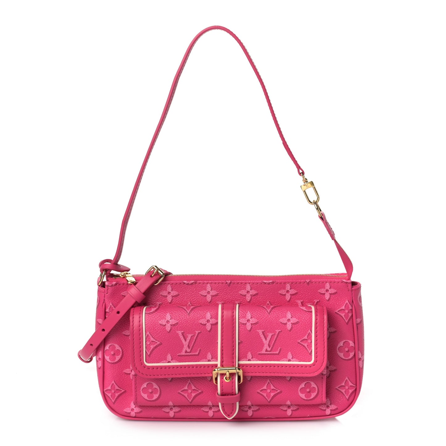 Monogram Fall For You Maxi Multi Pochette Accessories Fuchsia