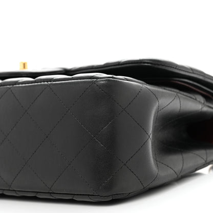 Chanel Lambskin Quilted Jumbo Double Flap Black 10 of 10