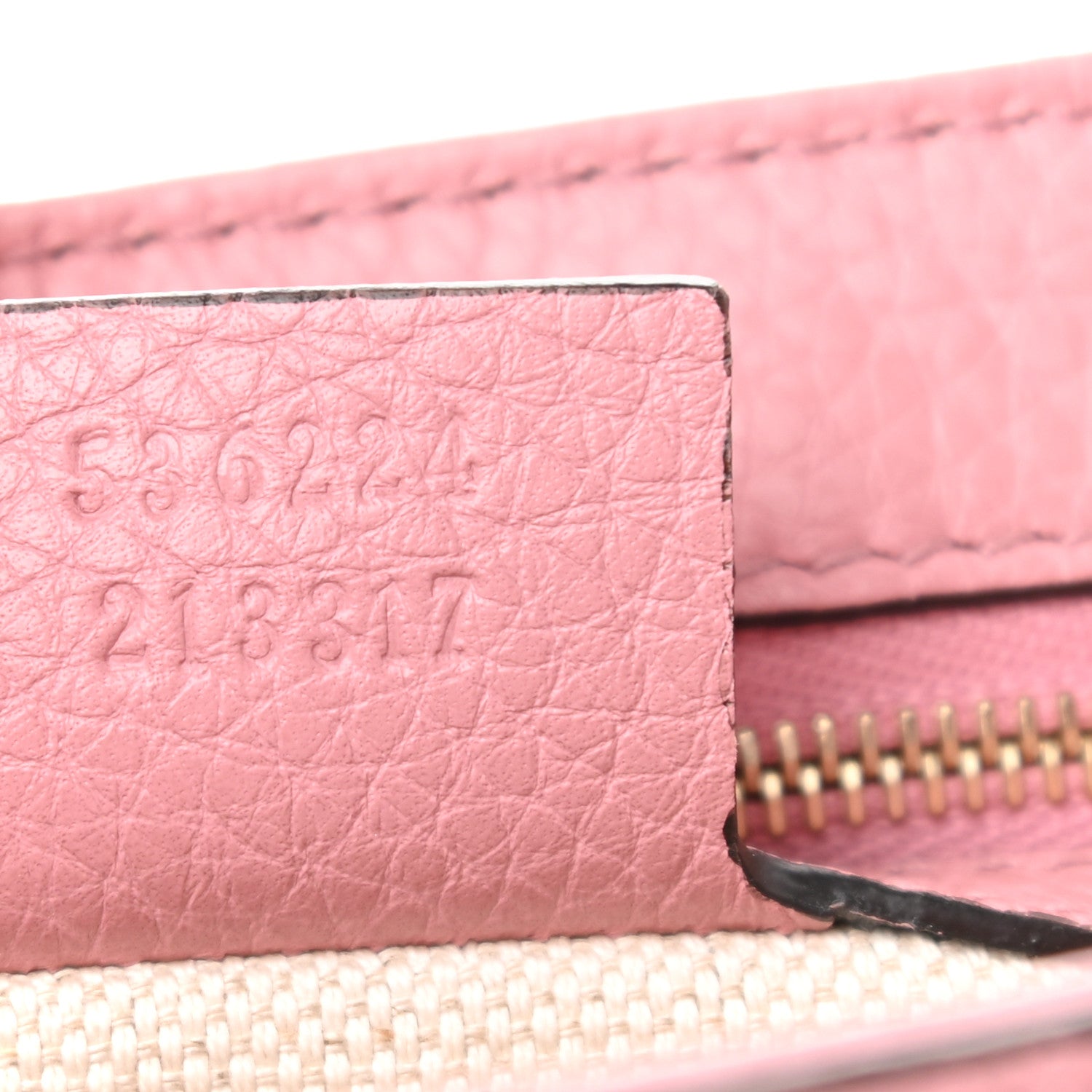 Gucci Pebbled Calfskin Medium Soho Flap Crossbody Pink 7 of 10