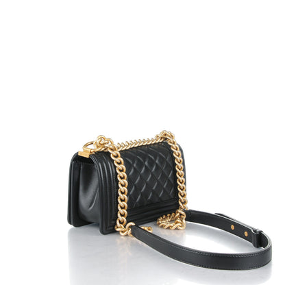 Chanel Lambskin Quilted Small Boy Flap Black 3 of 8