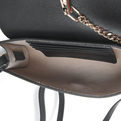 Chloe Suede Calfskin Mini Faye Shoulder Bag Black 5 of 7