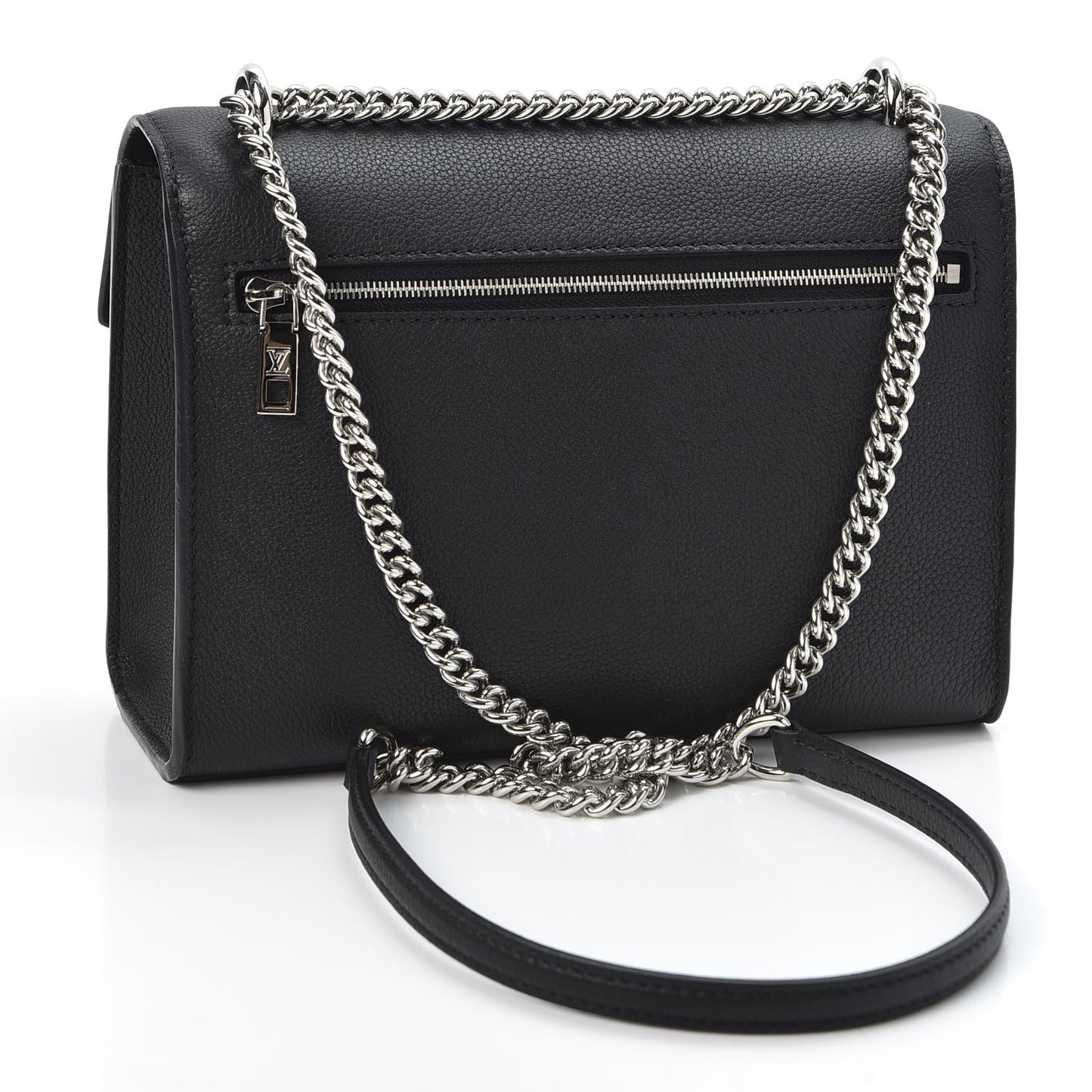 Soft Calfskin My Lockme Chain Bag BB Black