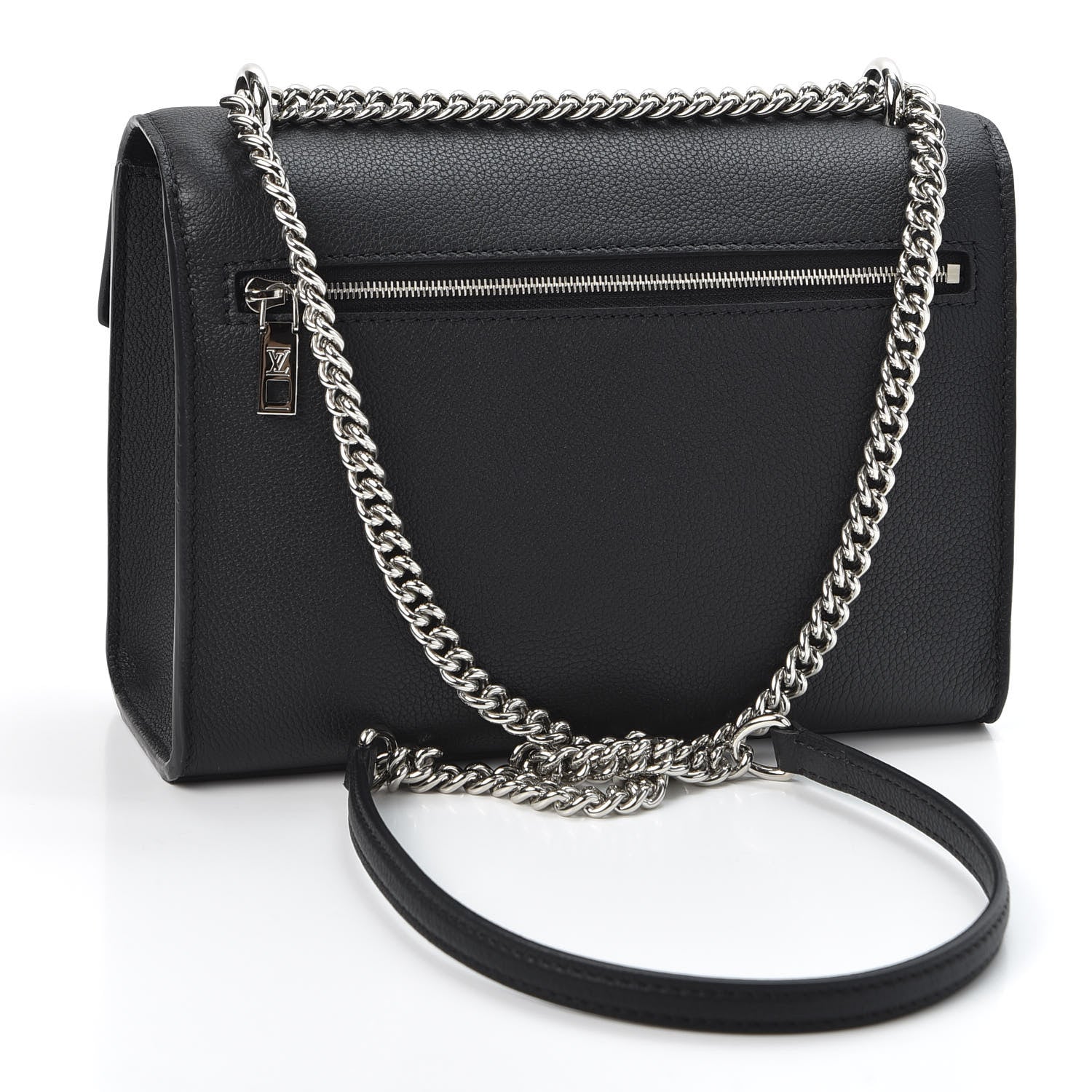 Louis Vuitton Soft Calfskin My Lockme Chain Bag BB Black 2 of 9
