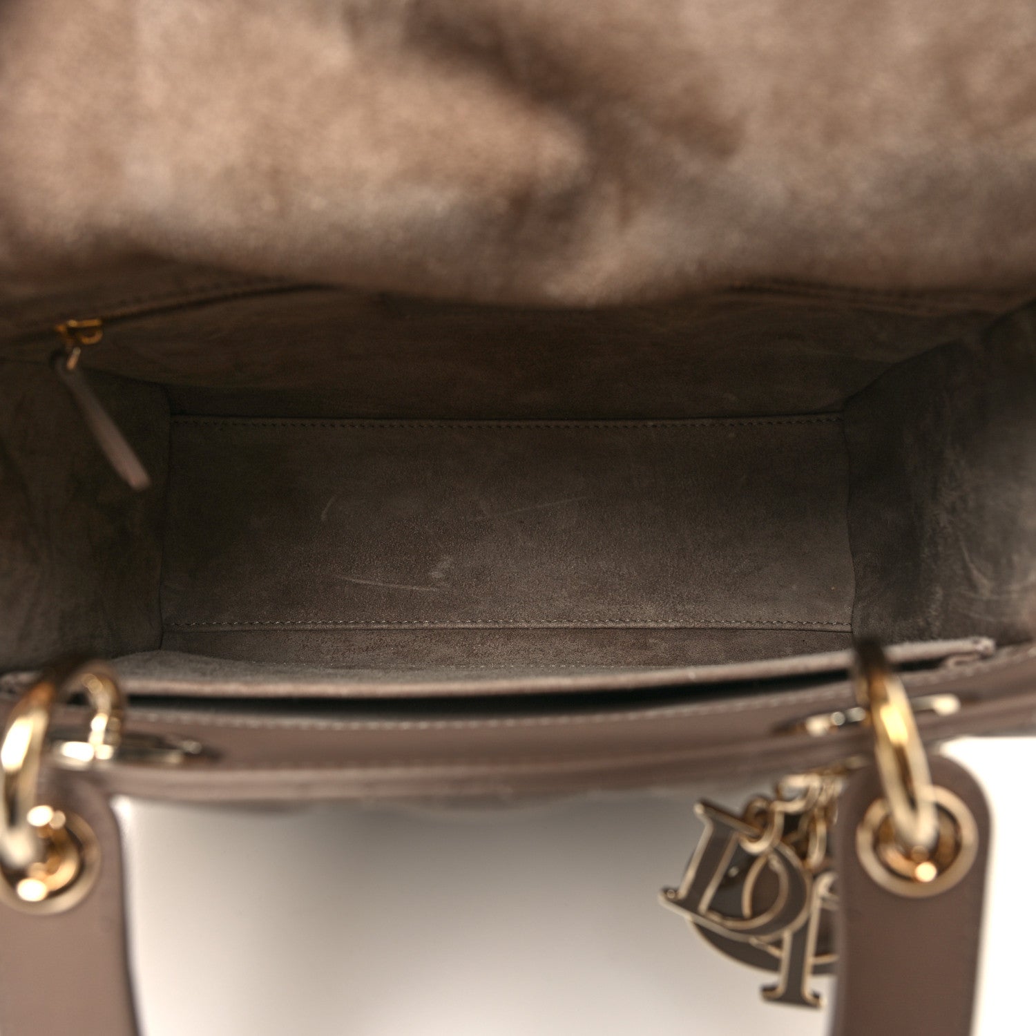 Christian Dior Lambskin Cannage Medium Lady Dior Warm Taupe 5 of 10