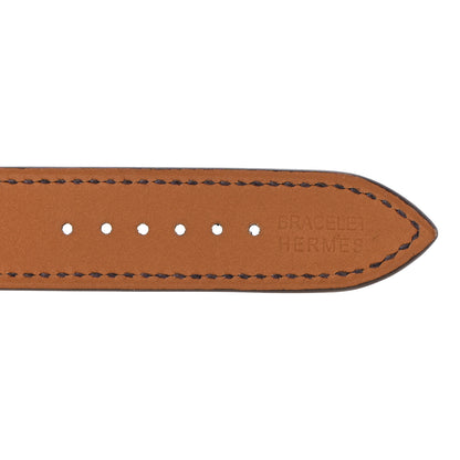 Hermes Swift Heure H Hour Watch PM Double Tour Strap Iris 6 of 8