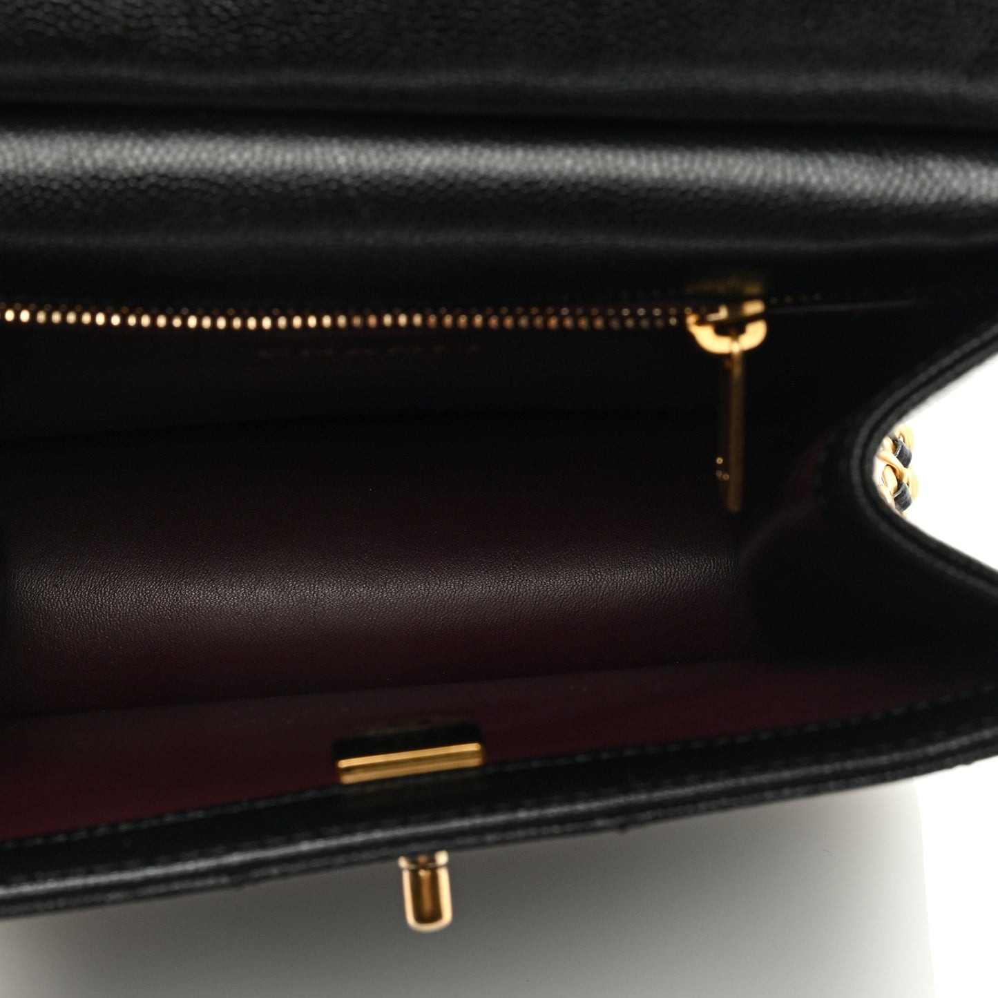 Caviar Quilted Chain Backpack Black