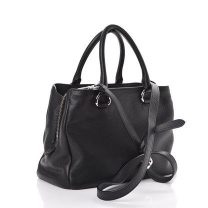 Prada Vitello Daino Tote Nero Black 4 of 10