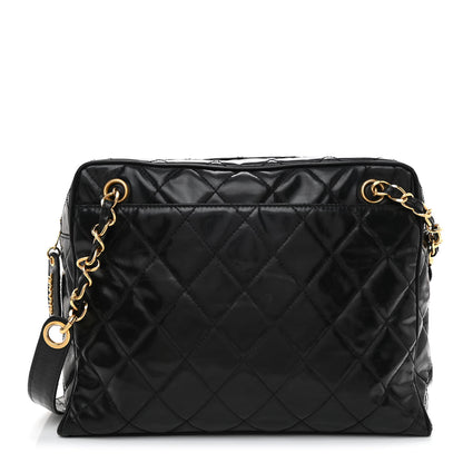 Chanel Patent Quilted Shoulder Bag Black 1 of 10