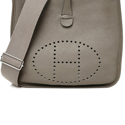 Hermes Taurillon Clemence Evelyne III PM Gris Asphalte 7 of 9