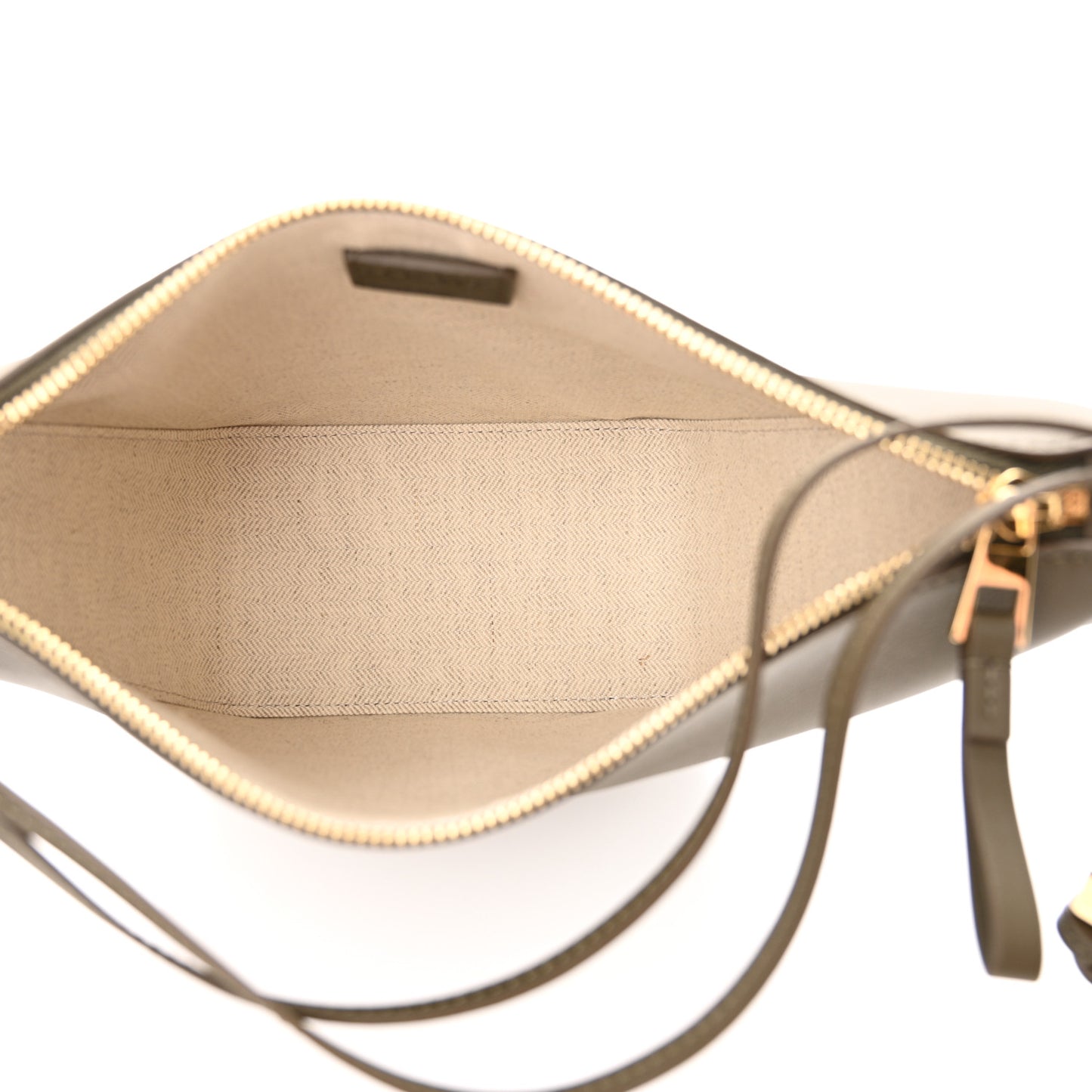 Calfskin Mini Hammock Hobo Dark Khaki Green