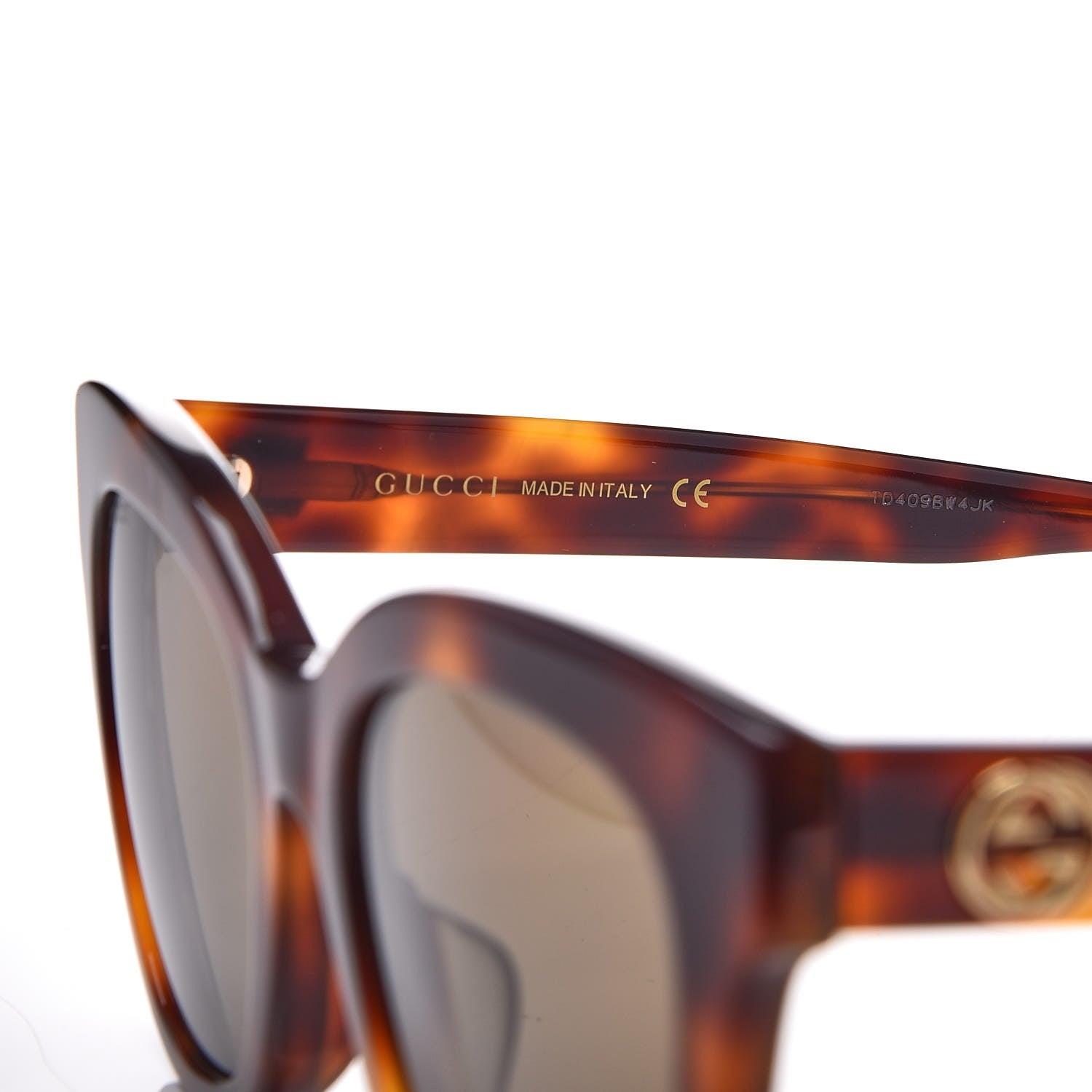 Gucci Acetate Square Frame Sunglasses GG0029SA Tortoise 5 of 7