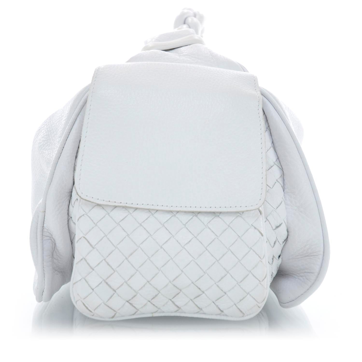 Bottega Veneta Cervo Cocker Hobo Bianco White 4 of 9