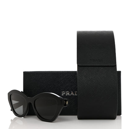 Prada Acetate Logo Sunglasses SPR A02-F Black 8 of 8