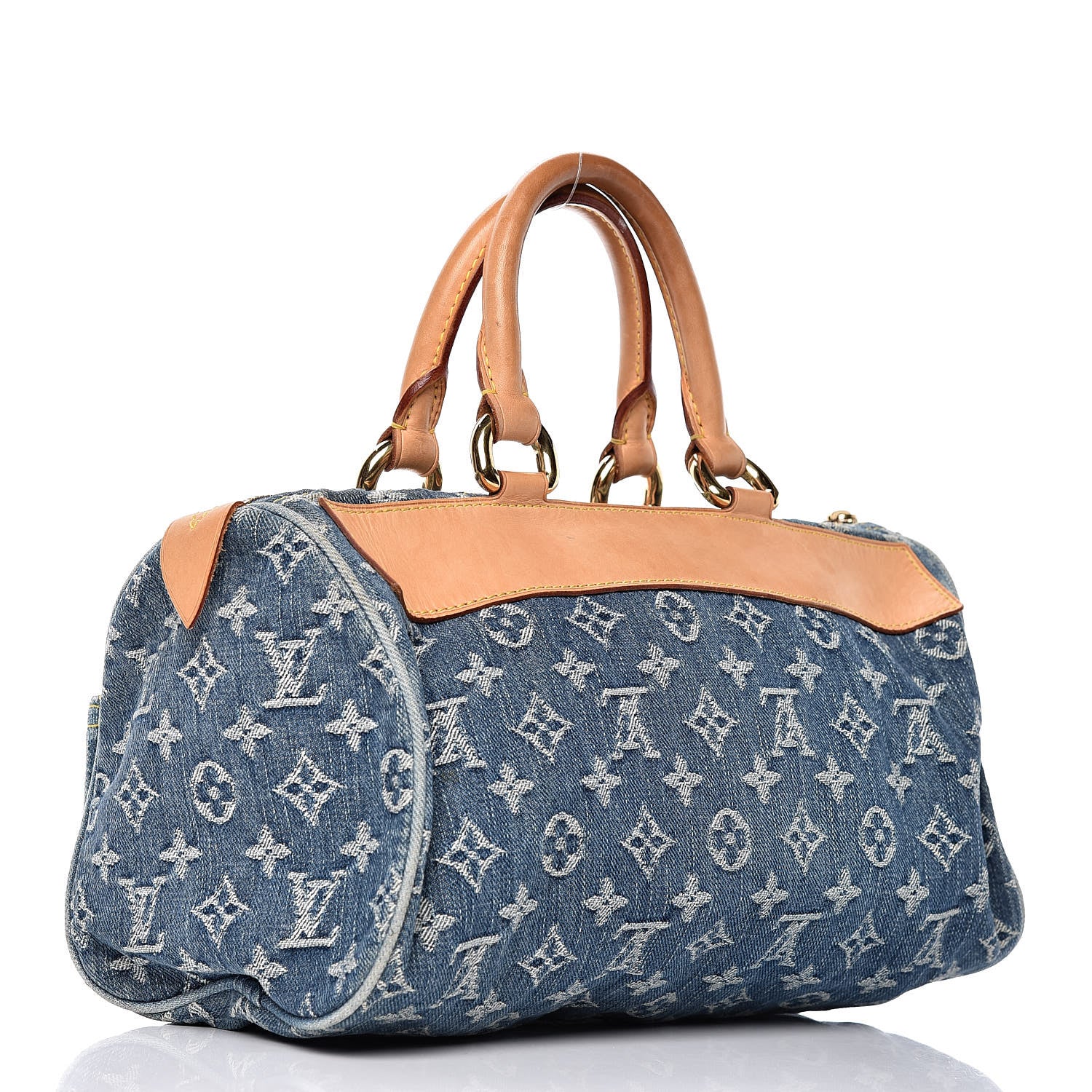 Louis Vuitton Monogram Denim Neo Speedy Blue 3 of 19