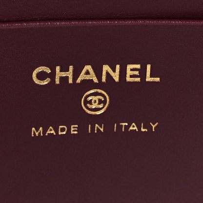 Chanel Shiny Lambskin Enamel Quilted Waist Bag Fanny Pack Burgundy Burgundy 6 of 11