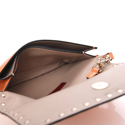 Valentino Garavani Nappa Small Rockstud Wristlet Clutch Melon Sorbet 5 of 7