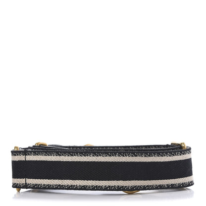 Christian Dior Canvas Embroidered Adjustable Shoulder Strap Black 2 of 4