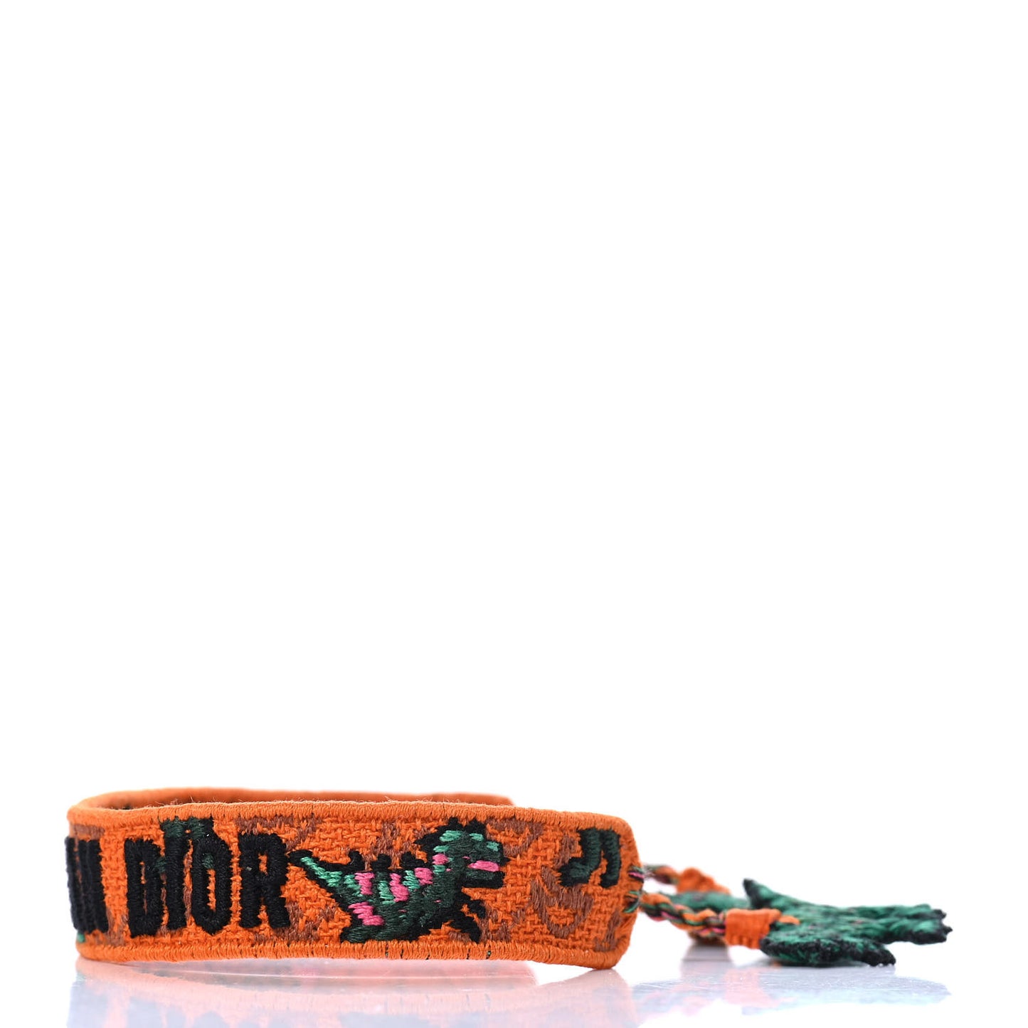 Cotton Woven J'Adior Dragons Friendship Bracelet Orange